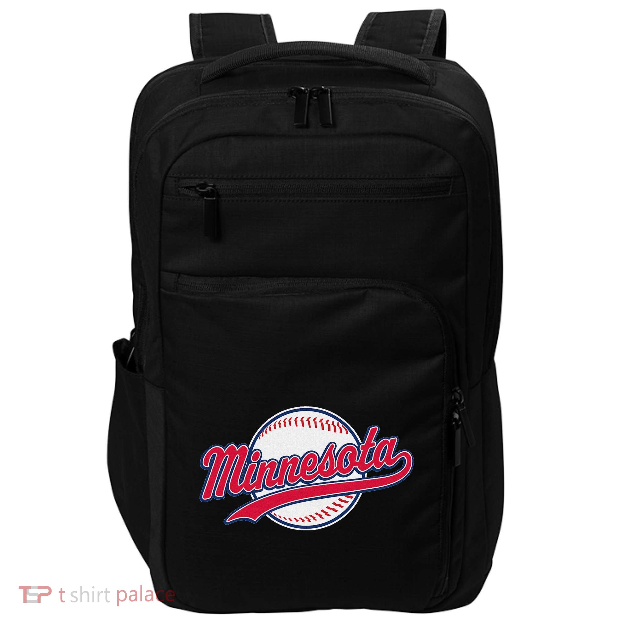Minnesota Ee Vintage Baseball Hrowback Retro Design Impact Tech Backpack