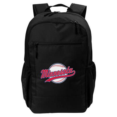 Minnesota Ee Vintage Baseball Hrowback Retro Design Backpack