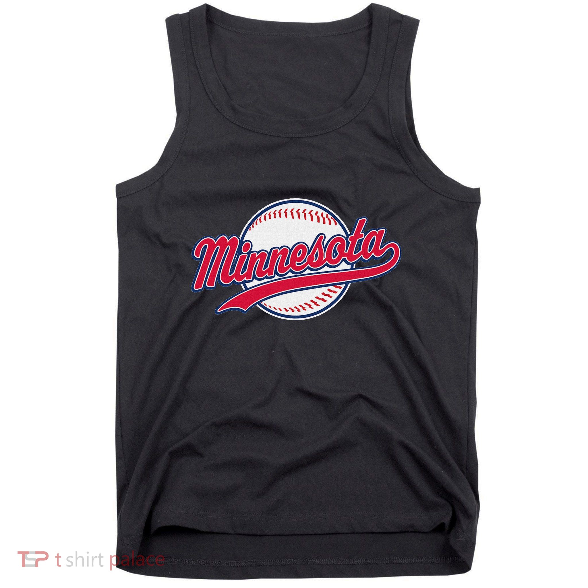 Minnesota Ee Vintage Baseball Hrowback Retro Design Tank Top