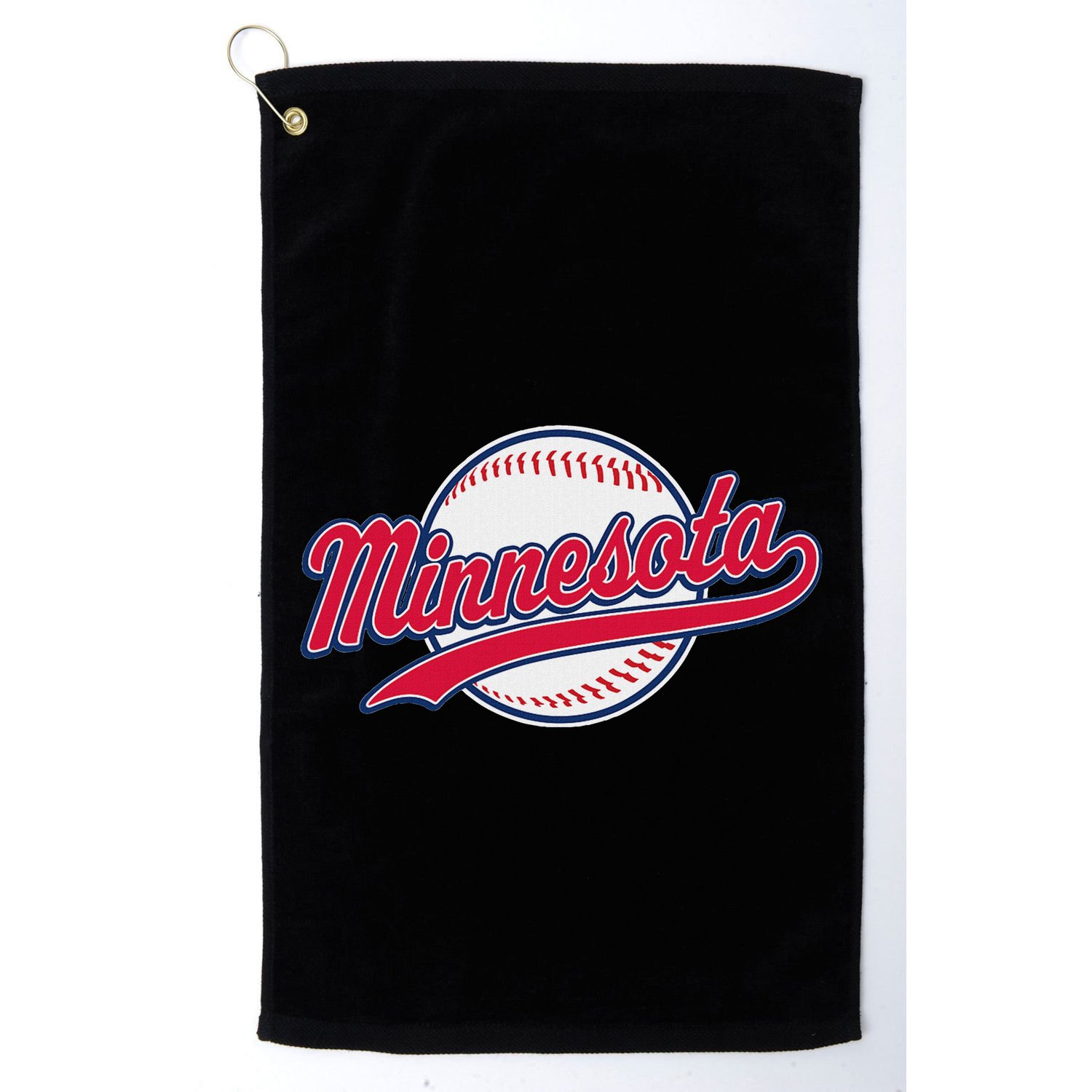 Minnesota Ee Vintage Baseball Hrowback Retro Design Golf Towel