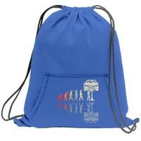 Mechanic Evolution Vintage Gift Sweatshirt Cinch Pack Bag