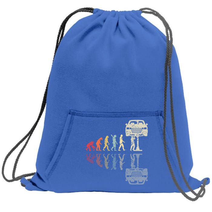 Mechanic Evolution Vintage Gift Sweatshirt Cinch Pack Bag