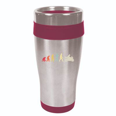Motorcycle Evolution Vintage Superbike Biker Motorcyclist 16oz Travel Tumbler