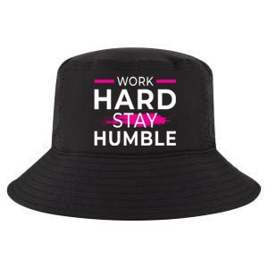 Motivational Entrepreneur Work Hard Stay Humble Gift Cool Comfort Performance Bucket Hat