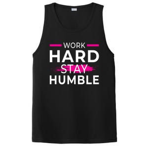 Motivational Entrepreneur Work Hard Stay Humble Gift PosiCharge Competitor Tank