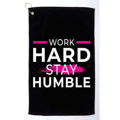 Motivational Entrepreneur Work Hard Stay Humble Gift Golf Towel