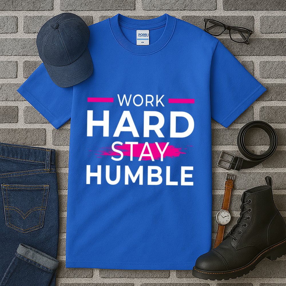 Motivational Entrepreneur Work Hard Stay Humble Gift Tall T-Shirt