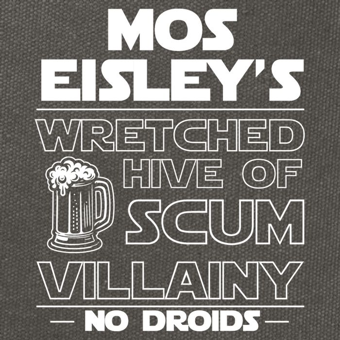 Mos EisleyS Wretched Hive Of Scum Villainy No Droids Cotton Canvas Backpack