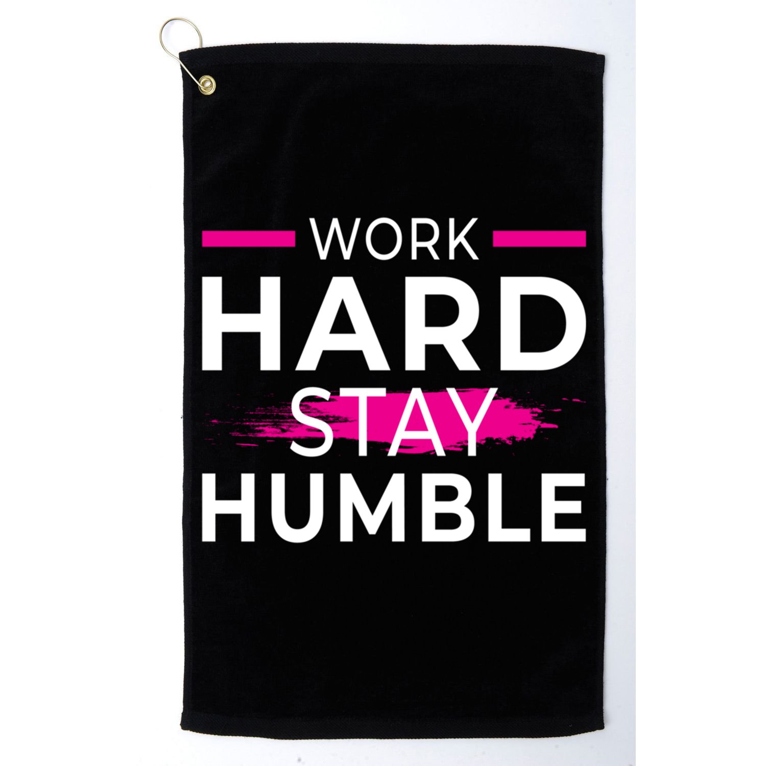 Motivational Entrepreneur Work Hard Stay Humble Gift Golf Towel