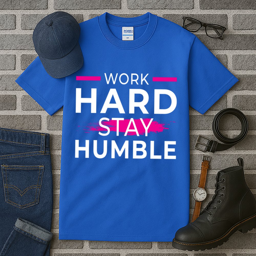 Motivational Entrepreneur Work Hard Stay Humble Gift Tall T-Shirt