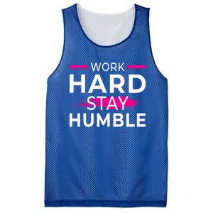 Motivational Entrepreneur Work Hard Stay Humble Gift Mesh Reversible Basketball Jersey Tank