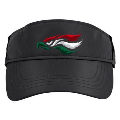 Mexican Eagle With Mexico Flag Hecho En Mexico Adult Drive Performance Visor