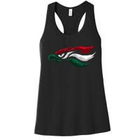 Mexican Eagle With Mexico Flag Hecho En Mexico Women's Racerback Tank