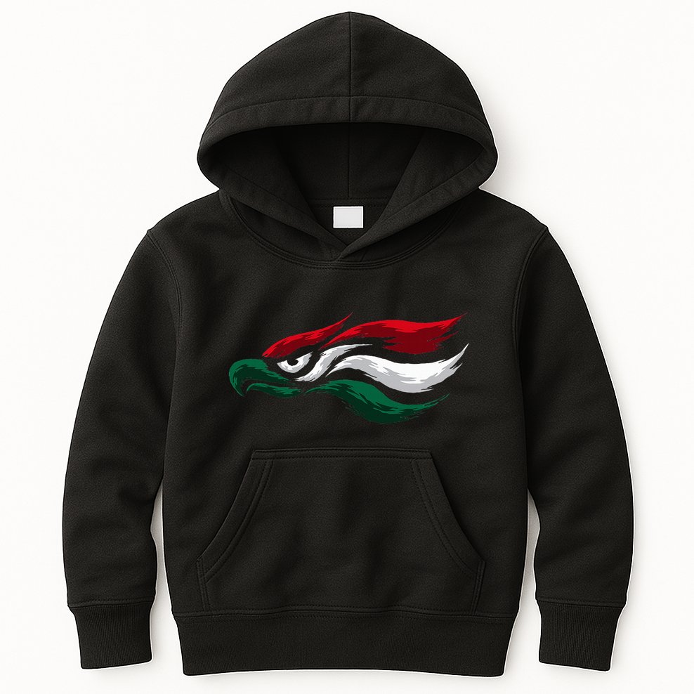 Mexican Eagle With Mexico Flag Hecho En Mexico Kids Hoodie