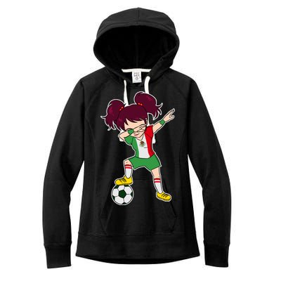 Mexican Dabbing Soccer Gril Mexico Women's Fleece Hoodie