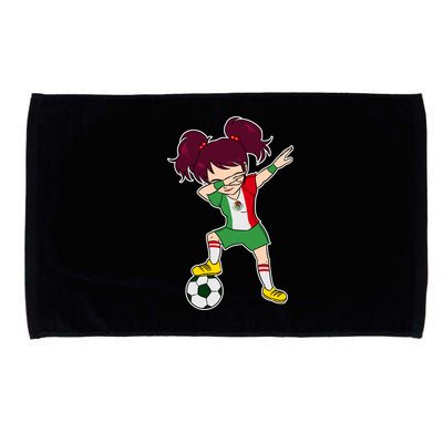 Mexican Dabbing Soccer Gril Mexico Microfiber Hand Towel