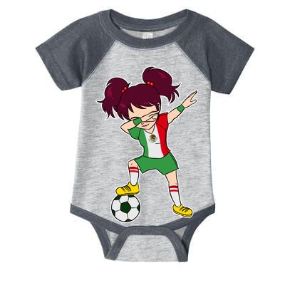 Mexican Dabbing Soccer Gril Mexico Infant Baby Jersey Bodysuit