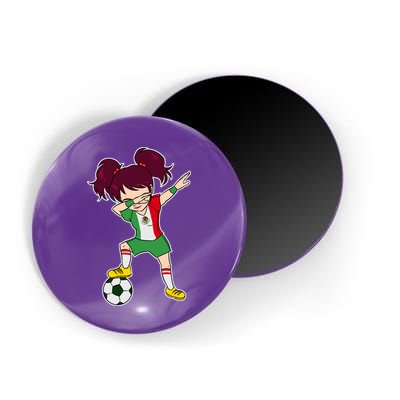 Mexican Dabbing Soccer Gril Mexico Magnet