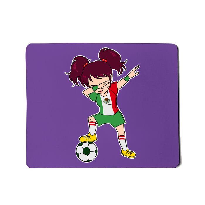 Mexican Dabbing Soccer Gril Mexico Mousepad