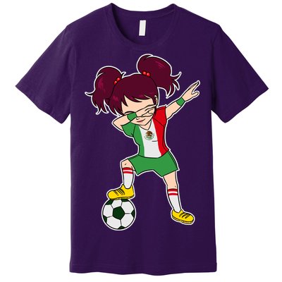 Mexican Dabbing Soccer Gril Mexico Premium T-Shirt