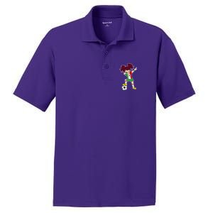 Mexican Dabbing Soccer Gril Mexico PosiCharge RacerMesh Polo