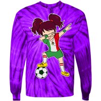 Mexican Dabbing Soccer Gril Mexico Tie-Dye Long Sleeve Shirt