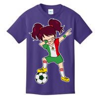 Mexican Dabbing Soccer Gril Mexico Kids T-Shirt