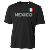 Mexico Country Flag Logo Cooling Performance Crew T-Shirt