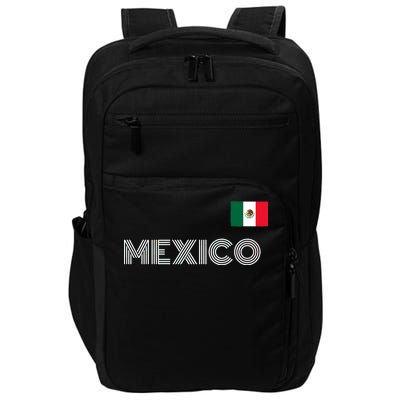 Mexico Country Flag Logo Impact Tech Backpack