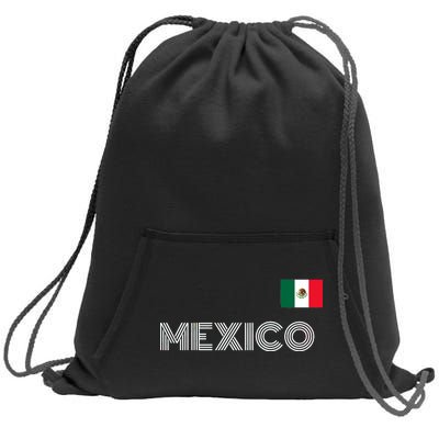 Mexico Country Flag Logo Sweatshirt Cinch Pack Bag