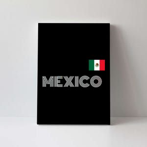 Mexico Country Flag Logo Canvas