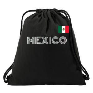 Mexico Country Flag Logo Drawstring Bag