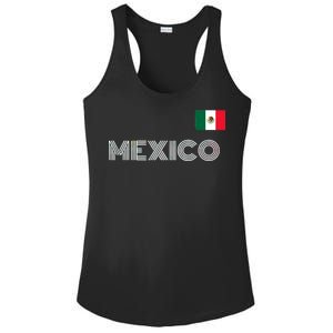 Mexico Country Flag Logo Ladies PosiCharge Competitor Racerback Tank