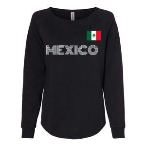 Mexico Country Flag Logo Womens California Wash Sweatshirt