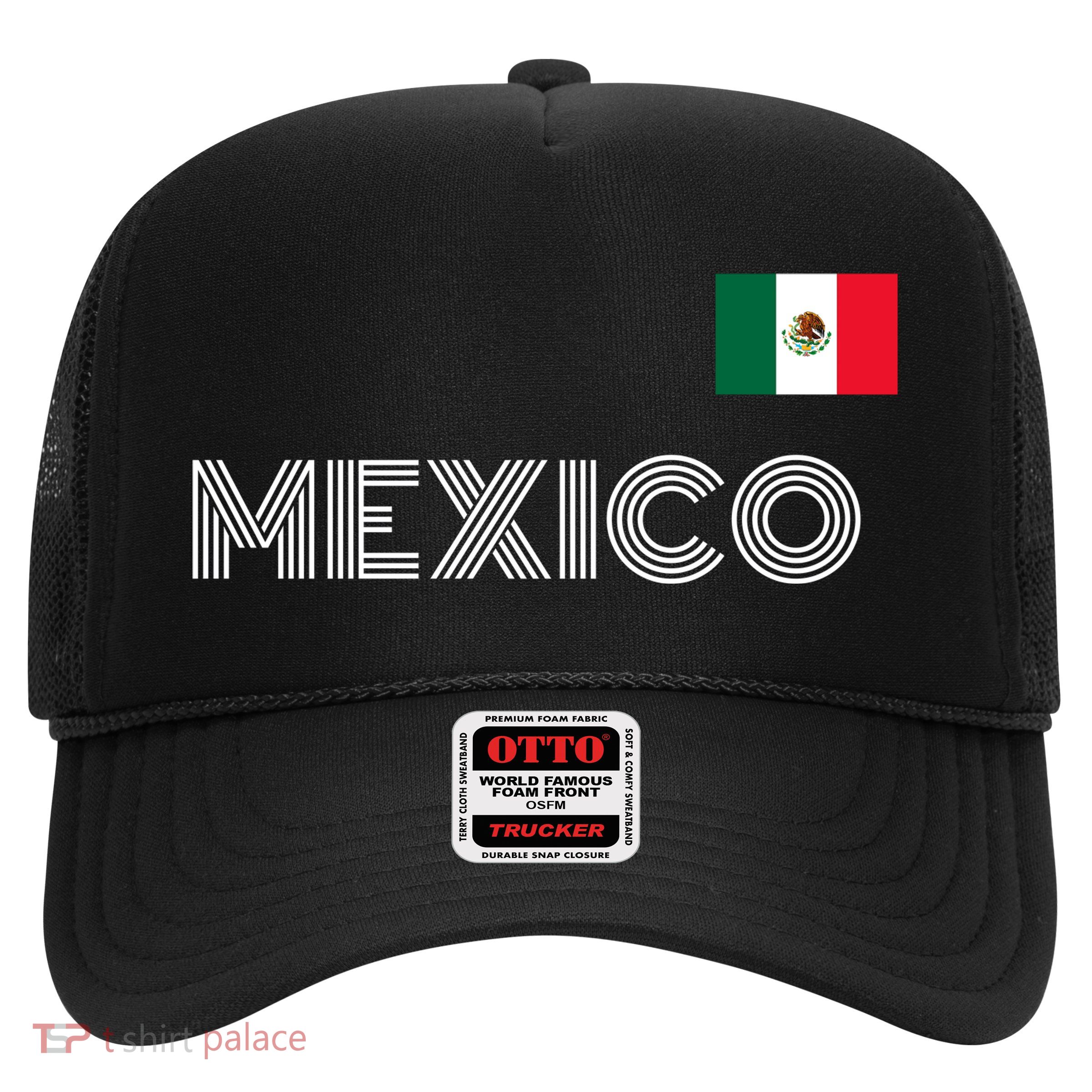 Mexico Country Flag Logo Trucker Hat