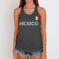 Mexico Country Flag Logo Women's Knotted Racerback Tank