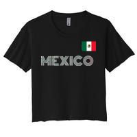 Mexico Country Flag Logo Women's Crop Top Tee