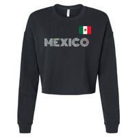 Mexico Country Flag Logo Cropped Pullover Crew