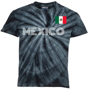 Mexico Country Flag Logo Kids Tie-Dye T-Shirt