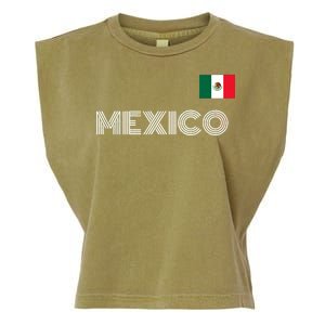 Mexico Country Flag Logo Garment-Dyed Women's Muscle Tee