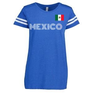 Mexico Country Flag Logo Enza Ladies Jersey Football T-Shirt