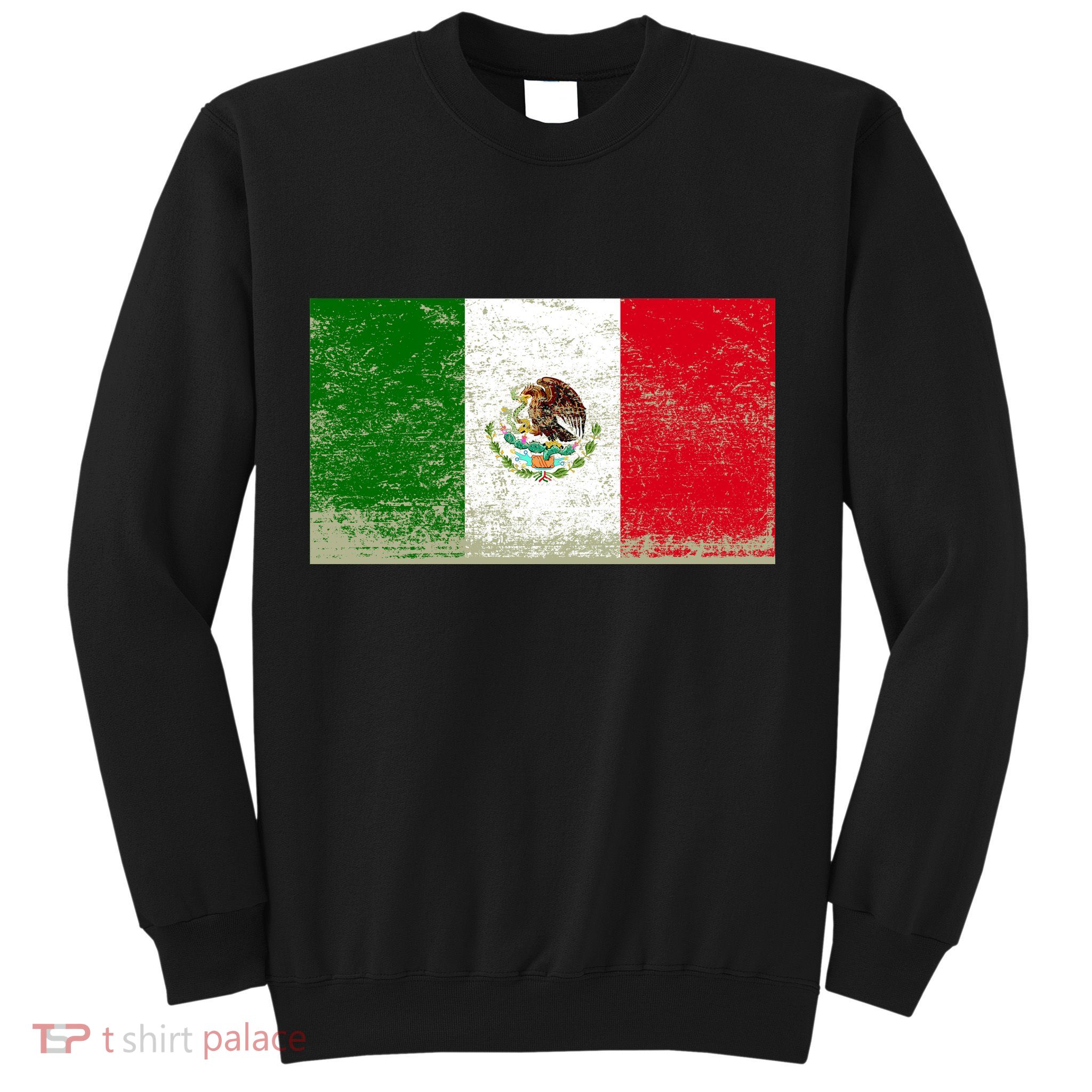 Mexico Flag Grunge Sweatshirt