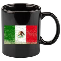 Mexico Flag Grunge 11oz C Handle Ceramic Mug