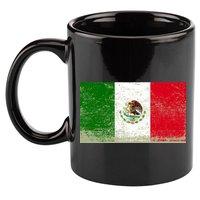 Mexico Flag Grunge 11oz C Handle Ceramic Mug