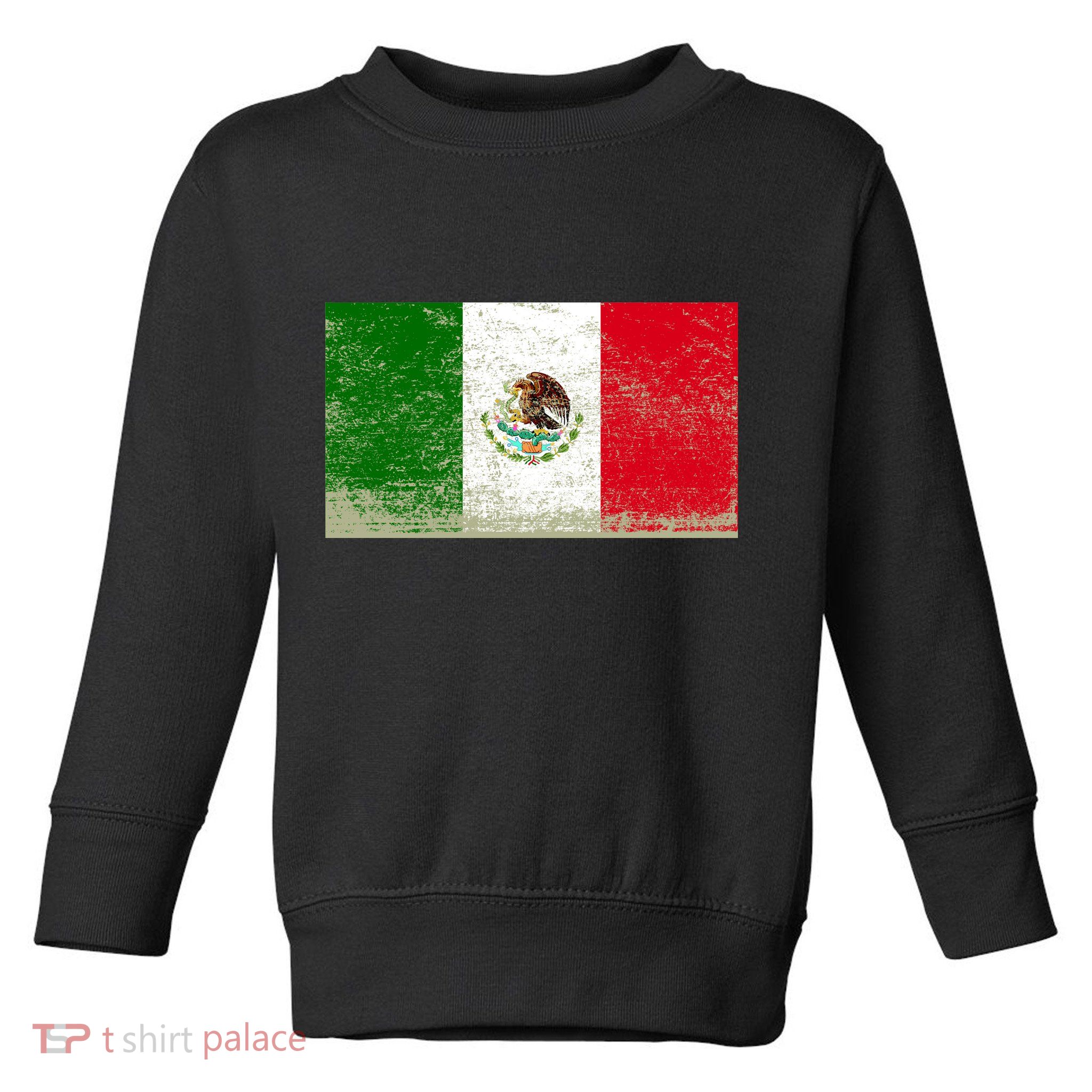Mexico Flag Grunge Toddler Sweatshirt