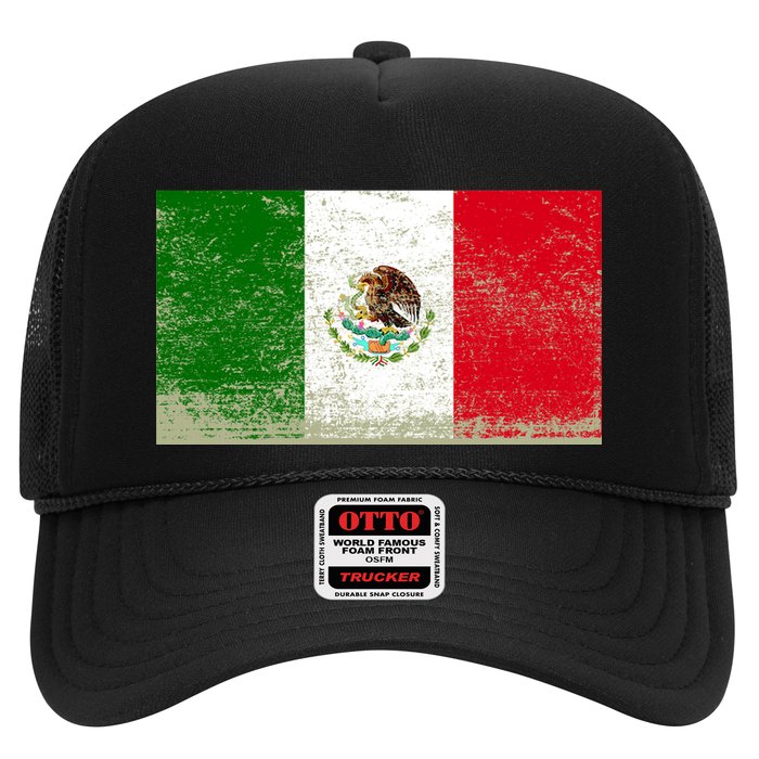 Mexico Flag Grunge Hat