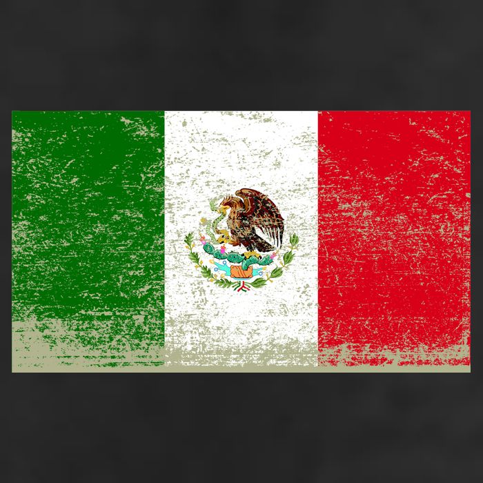 Mexico Flag Grunge Hat