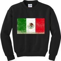 Mexico Flag Grunge Kids Sweatshirt