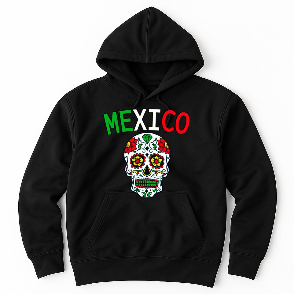 Mexico Skull Hoodie