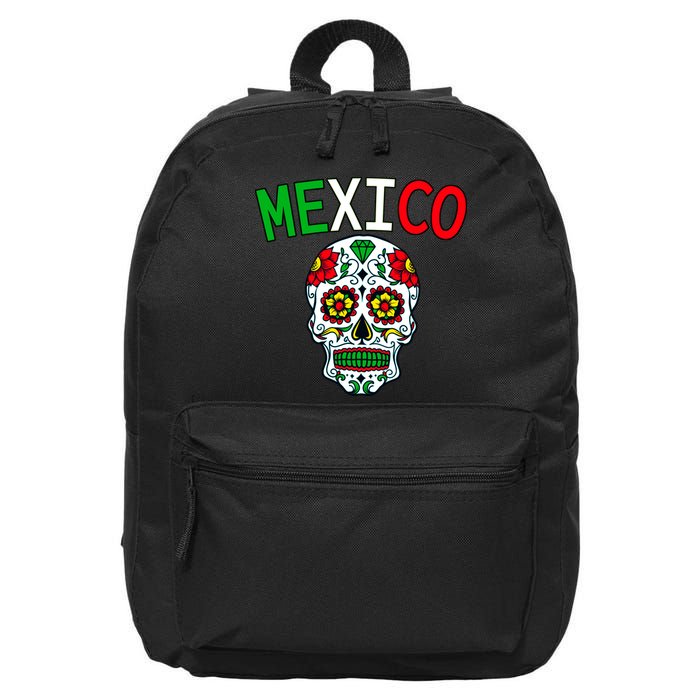 Mexico Skull 16 in Basic Backpack